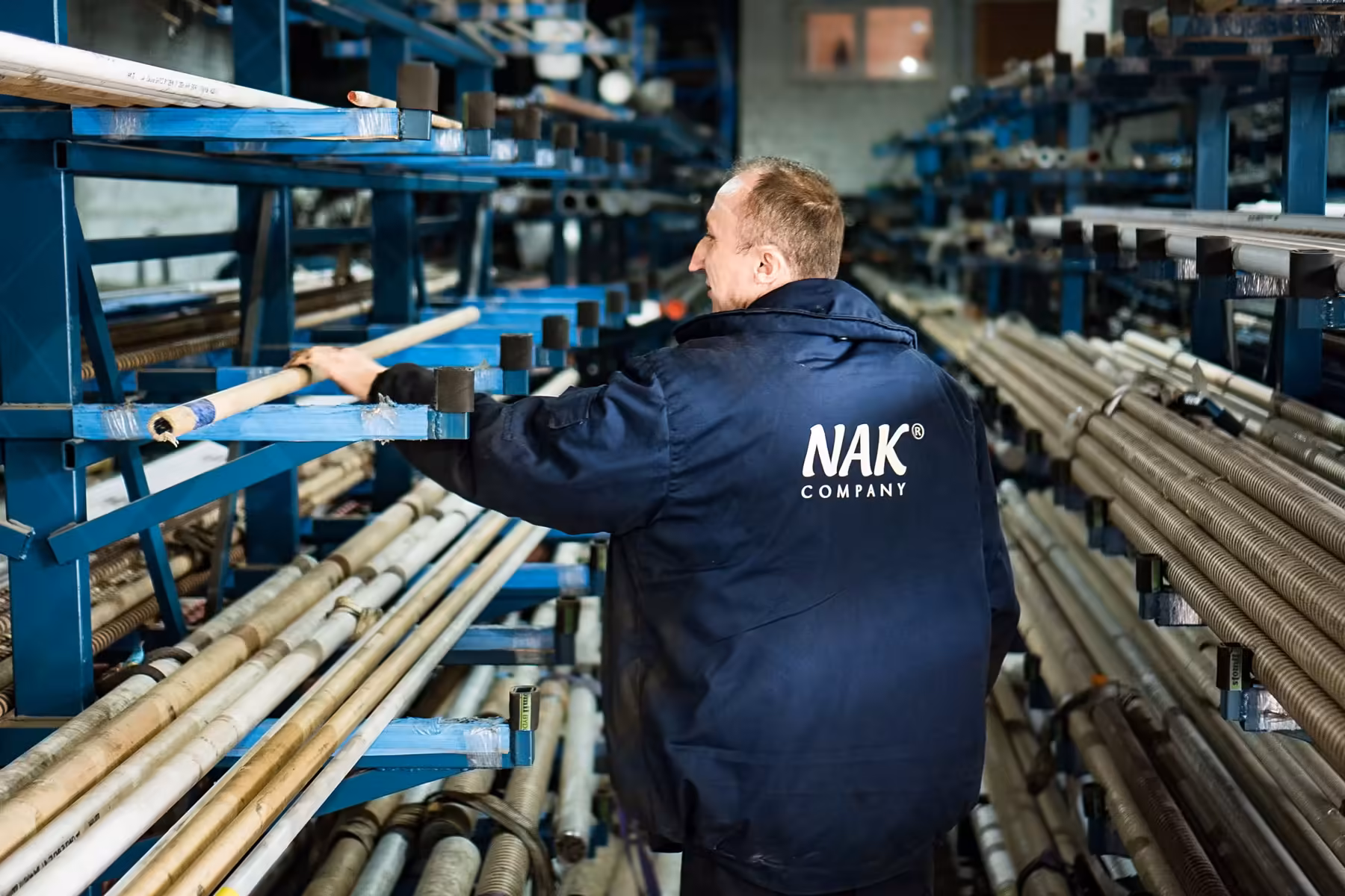 Склад труб і штоків на виробничій базі NAK