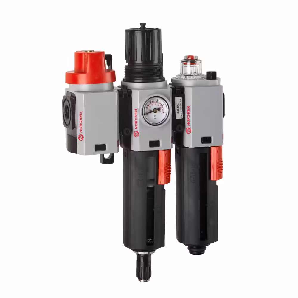 norgren-bl82-201g Блок підготовки повітря IMI Norgren Excelon Plus BL82-201G, фільтр-регулятор + лубрикатор, G1/4