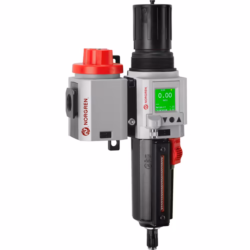 norgren-tb84-451ge Блок підготовки повітря IMI Norgren Excelon Plus TB84-451GE, фільтр-регулятор + запірний клапан, G1/2
